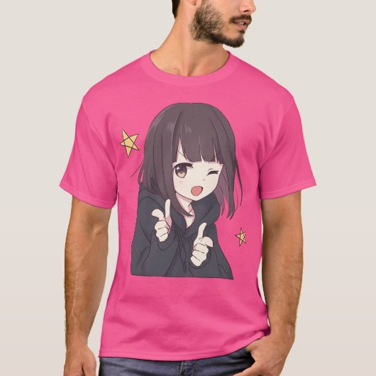 メンヘラチャンアニメ Tシャツ (正面)