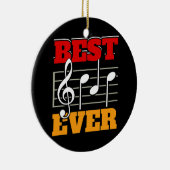 メンミュージシャンパパ最高のパパエバーバンドパパ セラミックオーナメント (右)