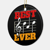 メンミュージシャンパパ最高のパパエバーバンドパパ セラミックオーナメント (左)