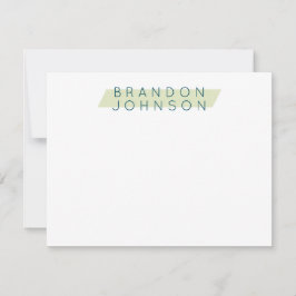 メンモダンスパーソナライズされた ノートカード