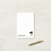 メンモダンズヘアスタイルイラストレーションカスタム理容師 ポストイット (デスク上)