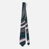 メンモダンズ素朴ブルー&グレーネックタイ ネクタイ (正面)