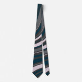 メンモダンズ素朴ブルー&グレーネックタイ ネクタイ (正面)