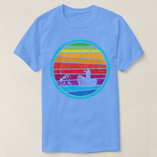 メンレトロ魚釣りファーザーズ日ヴィンテージ Tシャツ (デザイン正面)
