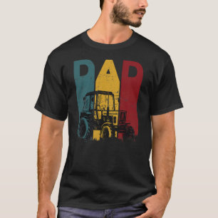 メンヴィンテージトラクターパパ農業ファーザーファーム Tシャツ