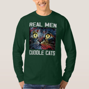 メン実在ス・メンが猫をかわいくIおもしろい猫パパプレゼント4 Tシャツ