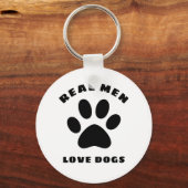 メン実在ズラブドッグカスタム文字パーソナライズされた キーホルダー (正面)