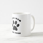 メン実在ズラブドッグカスタム文字パーソナライズされた コーヒーマグカップ (正面右)