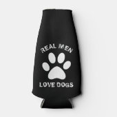 メン実在ズラブドッグカスタム文字パーソナライズされた ボトルクーラー (正面)