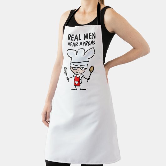 メン実在衣服エプロンおもしろいキッチン料理ギフト エプロン (インサイチュ)