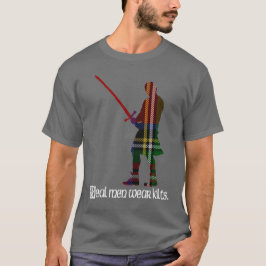 メン実在衣服キルツ王室のスチュワートスコティッシュタータンチェック Tシャツ