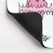 メン実在衣服ピンクおもしろい脂肪男バレエ マウスパッド (コーナー)