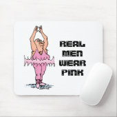 メン実在衣服ピンクおもしろい脂肪男バレエ マウスパッド (マウス)