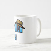 メン実在衣服帽子 コーヒーマグカップ (正面右)