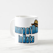 メン実在衣服帽子 コーヒーマグカップ (正面左)