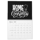 メン実在調理師と引用文 カレンダー (2月 2027)