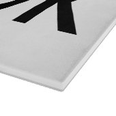 メン実在調理師ガラス板 | おもしろい引用文 カッティングボード (角)