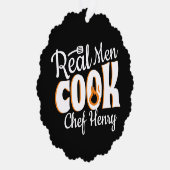 メン実在調理師ブラック オーナメントカード (右)