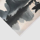 メン日本のズセーリングボート夕べリバーランドスケープ 薄葉紙 (詳細)