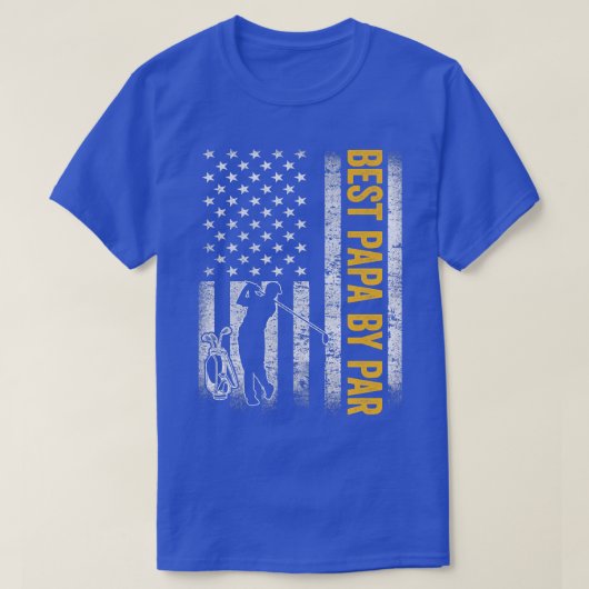 メン最高のスパパバイパーアメリカ国旗父のダ Tシャツ (デザイン正面)