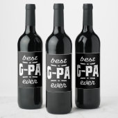 メン最高のズGパエバーギフトグランドパギフト ワインラベル (ボトル)