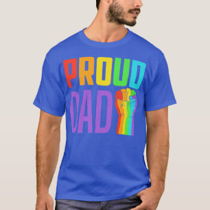 メン誇りを持ったパパゲイプライド月虹LGBTQ  Tシャツ