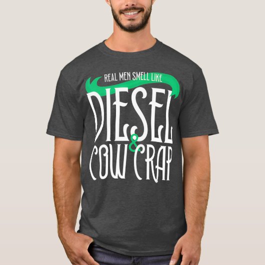 メン農家トラクタおもしろい農業 Tシャツ (正面)