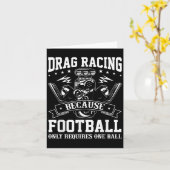 メン通りドラッグレーシングおもしろい引用文レースカー カード (黄色い花)