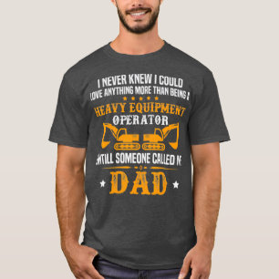 メン重機オペレータパパ掘削機ギフト Tシャツ