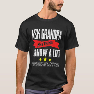 メン頼スグランパ何か私は大いに知おもしろいっている Tシャツ