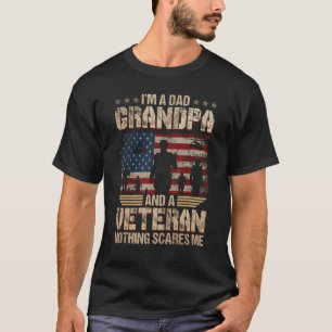 メンI mパパおじいちゃん退役軍人父の日1 Tシャツ