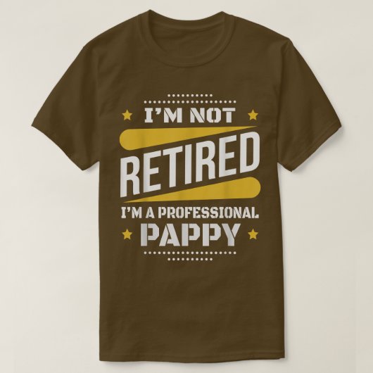 メンImではない退職したプロフェッショナルPappyヴィンテージRet Tシャツ (デザイン正面)