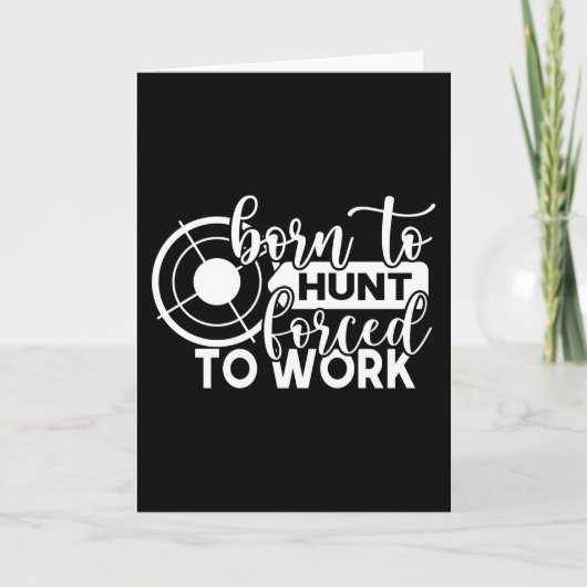 メンTシャツ狩りおもしろい鹿狩りギフト カード (正面)