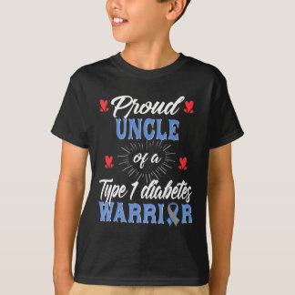 メンT1D叔父誇りを持った糖尿病認識度タイプ1 Ins Tシャツ