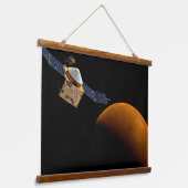 メヴェン宇宙船。 吊り下げ型タペストリー (傾斜あり)