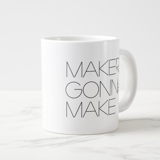 メーカーが作る(右) – ジャンボマグ ジャンボコーヒーマグカップ (正面右)