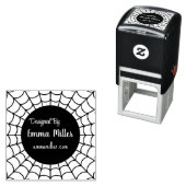 メーカーが設計した黒いハロウィンスパイダーウェブ セルフインキングスタンプ (インサイチュ)