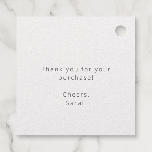 メーカーイニシャル小規模企業 フェイバータグ (裏面)