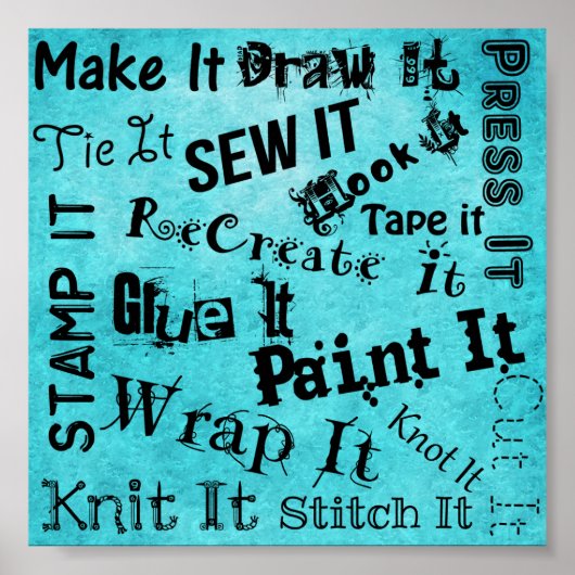 メーカークラフツタイポグラフィプリント ポスター (正面)