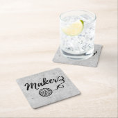 メーカークラフツ&ヤーンタイポグラフィクラフツパーティー スクエアペーパーコースター (インサイチュ)