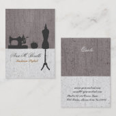 メーカーレトロ裁縫ファッションヴィンテージマネキン 名刺 (正面/裏面)