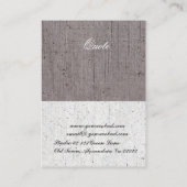 メーカーレトロ裁縫ファッションヴィンテージマネキン 名刺 (裏面)