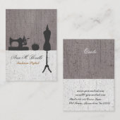 メーカーレトロ裁縫ファッションヴィンテージマネキン 名刺 (正面/裏面)