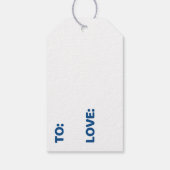 メーカー向けラブギフトラベル手作り ギフトタグ (裏面)