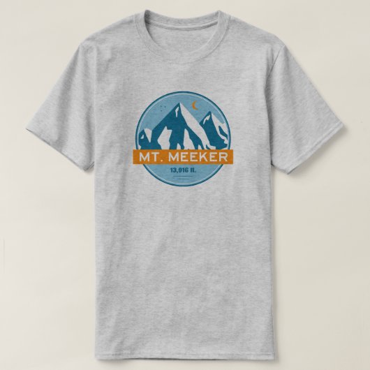 メーカー山コロラドスターズムーン Tシャツ (デザイン正面)