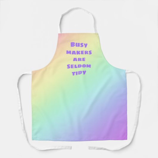 メーカー忙しは滅多に整頓されたレインボーエプロン エプロン (正面)