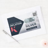 メーカー紹介QRコード付きKinesisシール1 長方形シール (封筒)