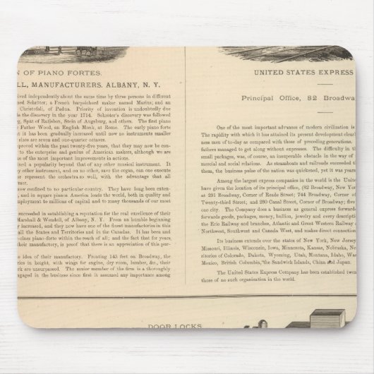 メーカー、Marshall and Wendell氏 マウスパッド (正面)