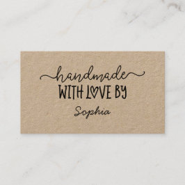 メーカーKraft用ラヴカスタムィーカード付き手作り 名刺