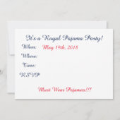 メーガンとハリー 招待状 (裏面)